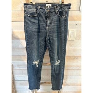 Pistola Womens Distressed High Rise Skinny Jeans Medium Wash Blue Size 32